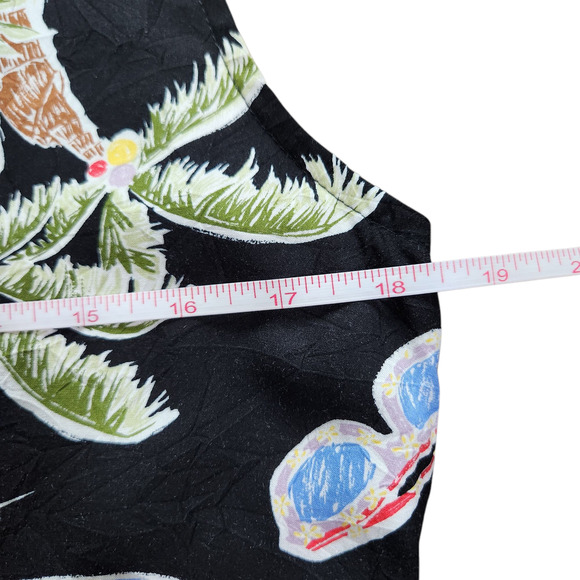 Too Hot Sunwear sleeveless top VINTAGE Hawaiian print size S - Picture 6 of 9